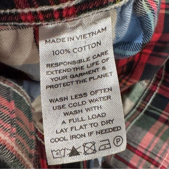 Hill House Quentin Pajama Set in White Tartan size medium EUC - Picture 12 of 12